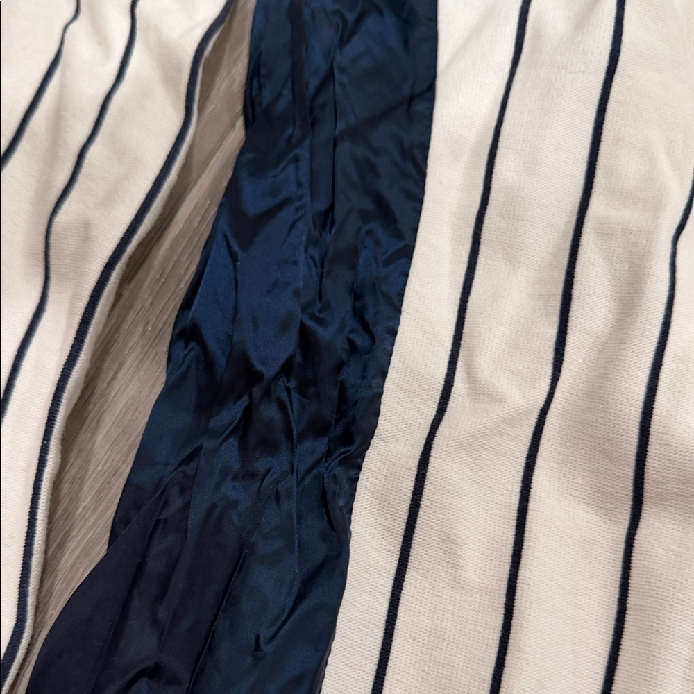 Kith x MLB NYC Yankees style Cream and Black Striped Shirt - Picture 3 of 6